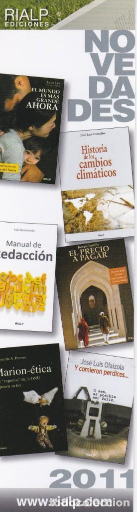 Coleccionismo Marcap&aacute;ginas: MARCAPAGINAS RIALP EDICIONES. NOVEDADES 2011