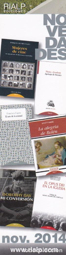 Coleccionismo Marcap&aacute;ginas: MARCAPAGINAS RIALP EDICIONES. NOVEDADES NOVIEMBRE 2014