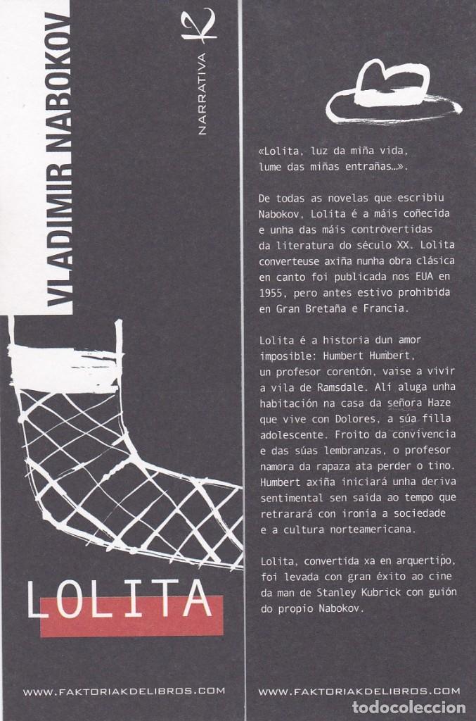 Collectionnisme Marque-pages: MARCAPAGINAS FAKTORIA K DE LIBROS. LOLITA
