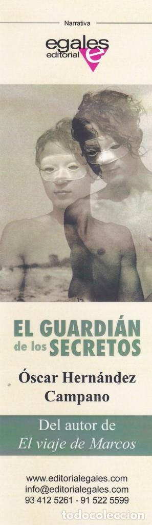 Coleccionismo Marcap&aacute;ginas: MARCAPAGINAS EDITORIAL EGALES. EL GUARDIAN DE LOS SECRETOS