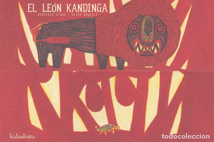 Coleccionismo marcap&aacute;ginas: MARCAPAGINAS KALANDRAKA. EL LEON KANDINGA - Foto 1