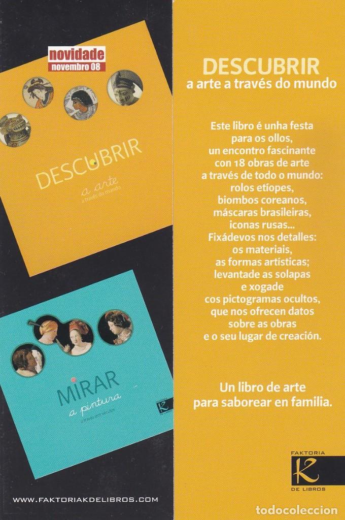 Coleccionismo Marcap&aacute;ginas: MARCAPAGINAS FAKTORIA K DE LIBROS. DESCUBRIR A ARTE (GALLEGO) - DESCUBRIR EL ARTE