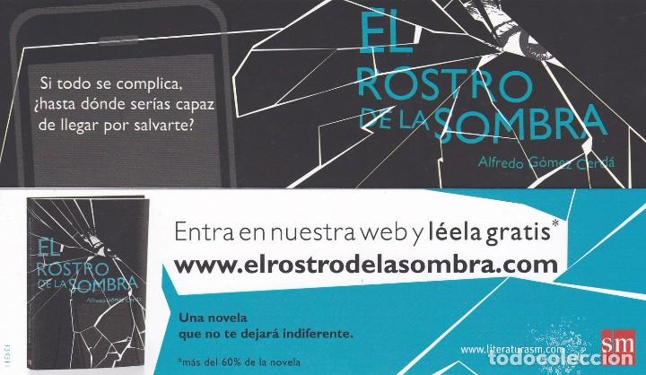 Coleccionismo Marcap&aacute;ginas: MARCAPAGINAS SM. EL ROSTRO DE LA SOMBRA