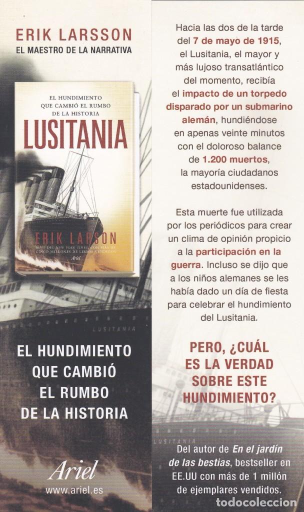 Coleccionismo Marcap&aacute;ginas: MARCAPAGINAS ARIEL. LUSITANIA