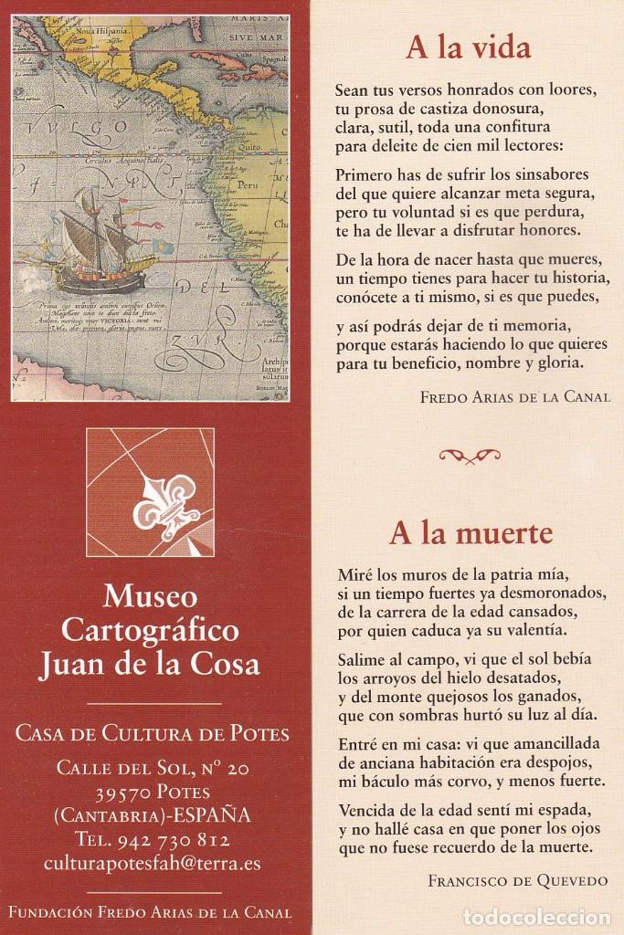 Collectables Bookmark: MARCAPAGINAS MUSEO CARTOGRAFICO JUAN DE LA COSA