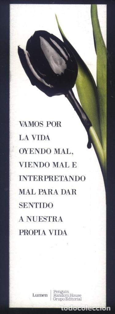 Coleccionismo Marcap&aacute;ginas: A-5987- PUNTO DE LIBRO. MARCAP&Aacute;GINAS. LOS ABRAZOS OSCUROS. JULIA MONTEJO. LUMEN.