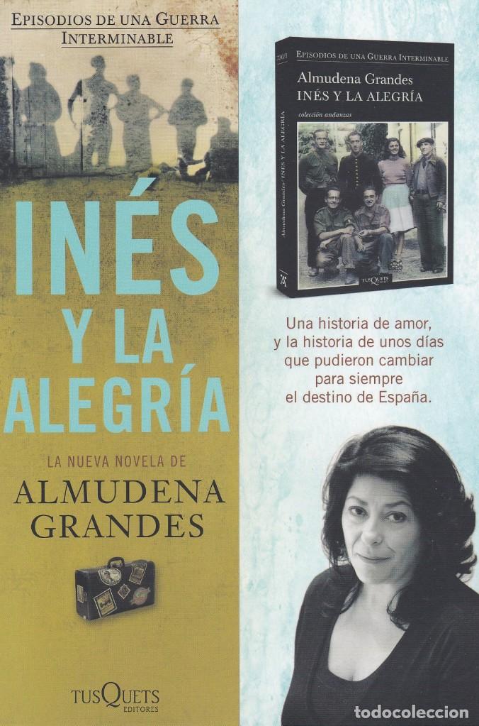 Collectables Bookmark: MARCAPAGINAS TUSQUETS EDITORES. INES Y LA ALEGRIA