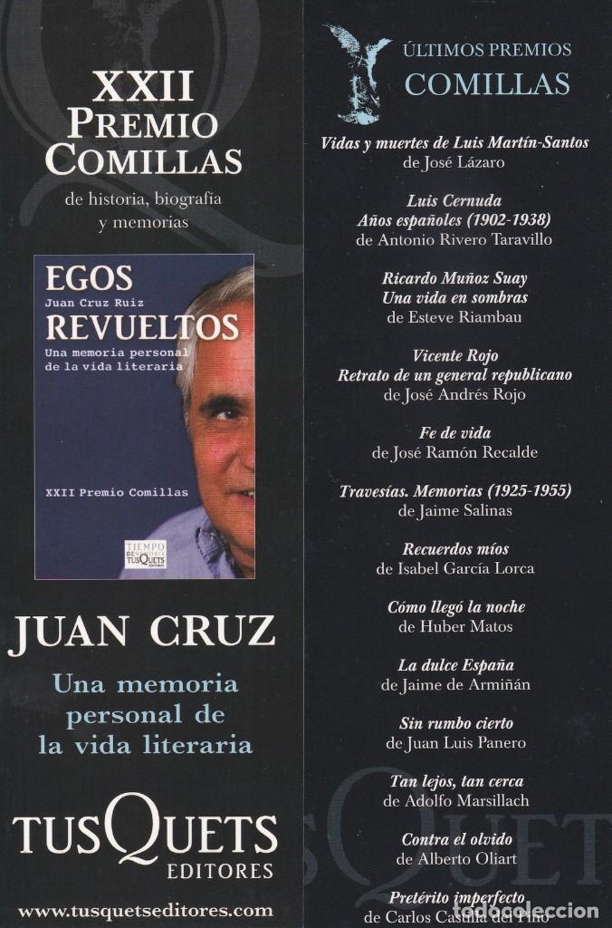 Coleccionismo Marcap&aacute;ginas: MARCAPAGINAS TUSQUETS EDITORES. EGOS REVUELTOS