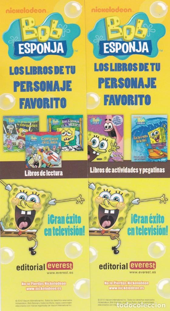 Coleccionismo marcap&aacute;ginas: MARCAPAGINAS EVEREST. BOB ESPONJA - Foto 1