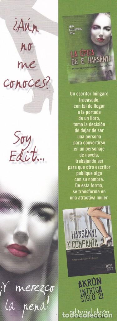 Collectionnisme Marque-pages: MARCAPAGINAS EDITORIAL AKRON. LA EPICA DE EDIT HARSANYI. HARSANYI Y COMPA&Ntilde;IA