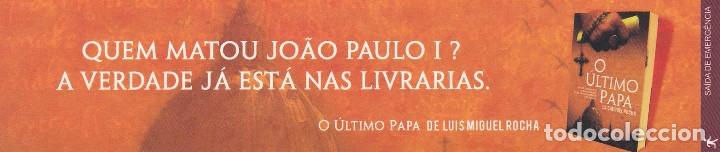 Coleccionismo Marcap&aacute;ginas: MARCAPAGINAS SAIDA DE EMERGENCIA. O ULTIMO PAPA. LUIS MIGUEL ROCHA (PORTUGAL)