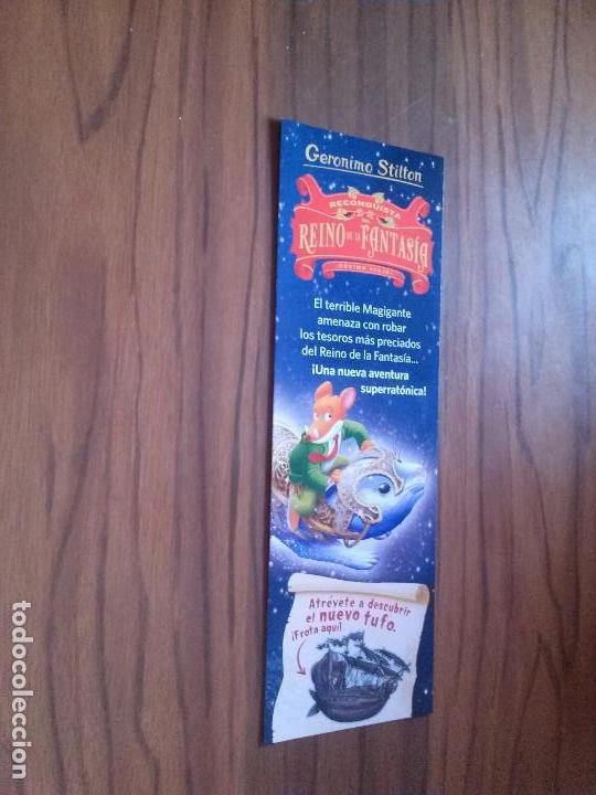 Coleccionismo Marcap&aacute;ginas: MARCAPAGINAS GERONIMO STILTON. RECONQUISTA DEL REINO DE FANTASIA. DOBLE CARA. BUEN ESTADO. C-1