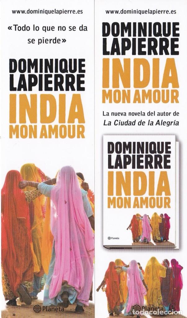 Coleccionismo marcap&aacute;ginas: MARCAPAGINAS PLANETA. INDIA MON AMOUR - Foto 1