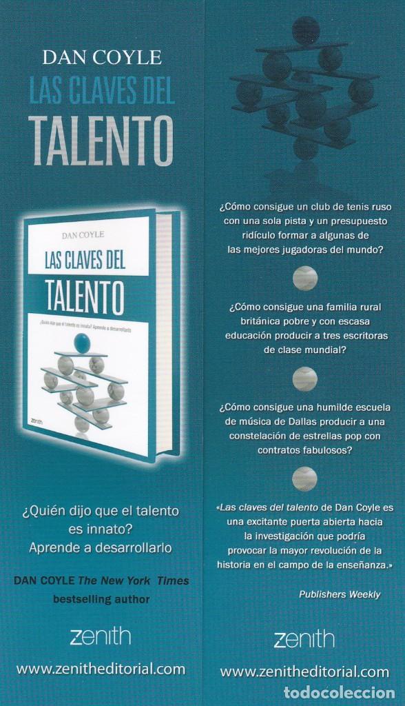 Coleccionismo marcap&aacute;ginas: MARCAPAGINAS ZENITH. LAS CLAVES DEL TALENTO - Foto 1