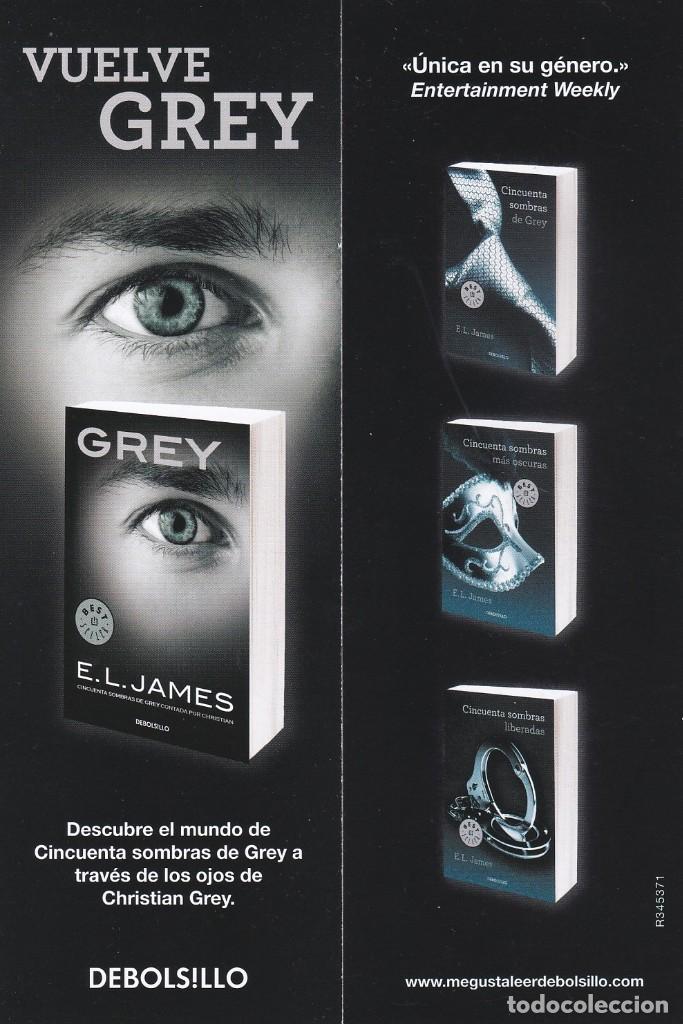 Coleccionismo marcap&aacute;ginas: MARCAPAGINAS DEBOLSILLO. GREY - Foto 1
