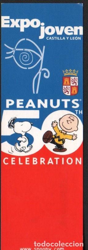 Coleccionismo Marcap&aacute;ginas: Marcap&aacute;ginas: Carlitos y Snoopy de Expojoven Castilla y Le&oacute;n