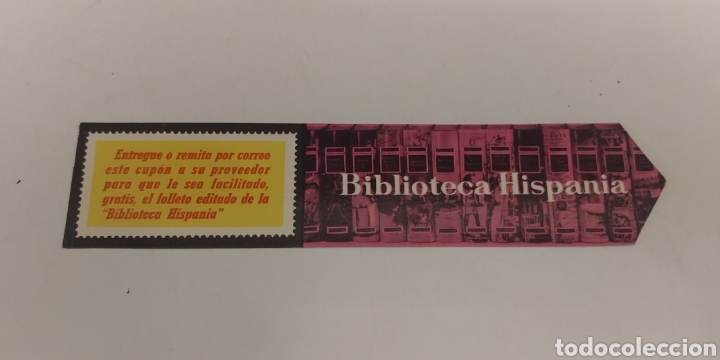 Coleccionismo marcap&aacute;ginas: Marcapaginas biblioteca Hispania - Foto 1