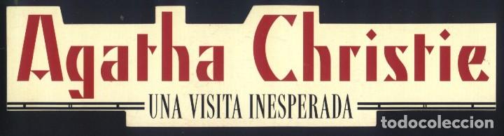 Collectionnisme Marque-pages: A-6373- MARCAP&Aacute;GINAS TROQUELADO. AGATHA CHRISTIE. UNA VISITA INESPERADA. PLAZA & JANES.
