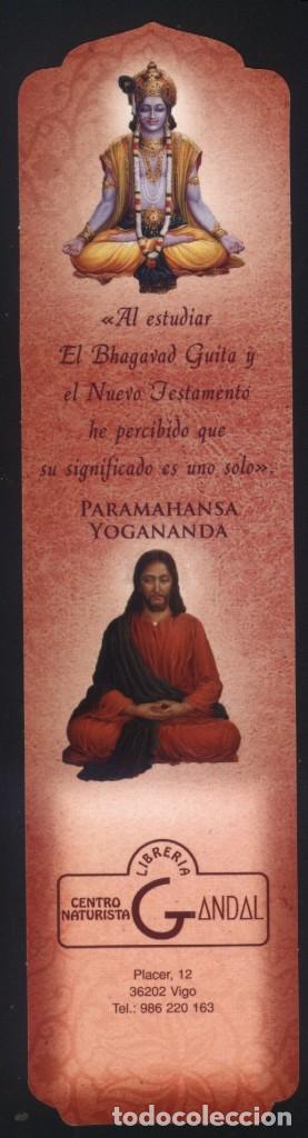 Sammeln von Lesezeichen: A-6398- MARCAP&Aacute;GINAS TROQUELADO. EL YOGA DE JESUS. PARAMAHANSA YOGANANDA. LIBRERIA GANDAL (VIGO)
