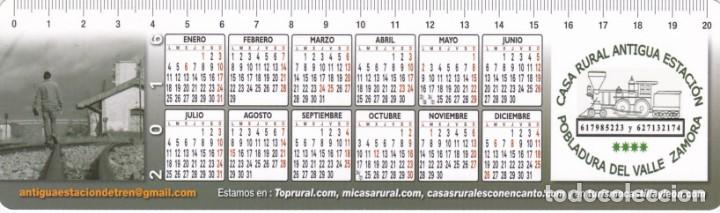 Collectionnisme Marque-pages: MARCAPAGINAS CALENDARIO 2016. CASA RURAL ANTIGUA ESTACION. TREN - CON REGLA