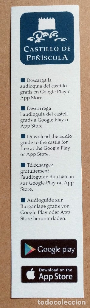 Coleccionismo marcap&aacute;ginas: marcapaginas, punto libro castillo pe&ntilde;iscola - Foto 2