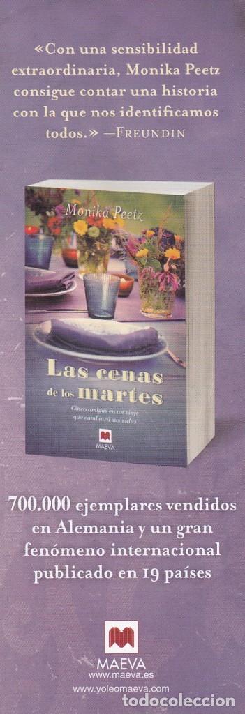 Coleccionismo marcap&aacute;ginas: MARCAPAGINAS MAEVA. LAS CENAS DE LOS MARTES - Foto 2