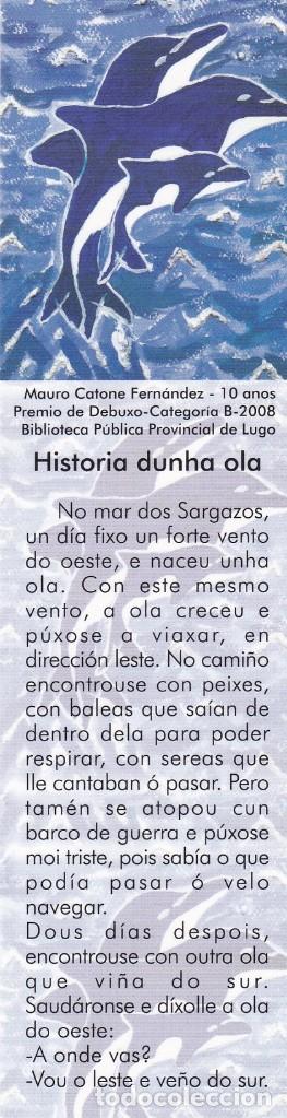 Collectionnisme Marque-pages: MARCAPAGINAS HISTORIA DUNHA OLA. BIBLIOTECA DE RIBADEO. BIBLIOTECA PROVINCIAL DE LUGO