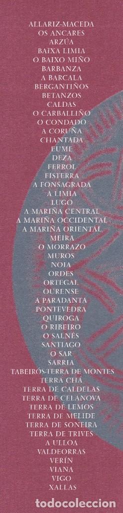 Coleccionismo marcap&aacute;ginas: MARCAPAGINAS COMARCAS DE GALICIA - Foto 2