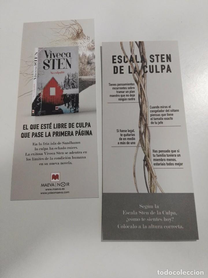 Coleccionismo marcap&aacute;ginas: MARCAP&Aacute;GINAS - EDITORIAL MAEVA - NO CULPABLE - Foto 1