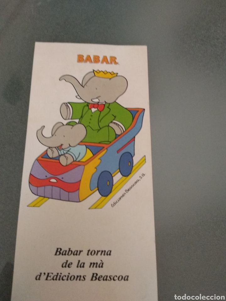 Coleccionismo marcap&aacute;ginas: Babar punto de libro - Foto 3