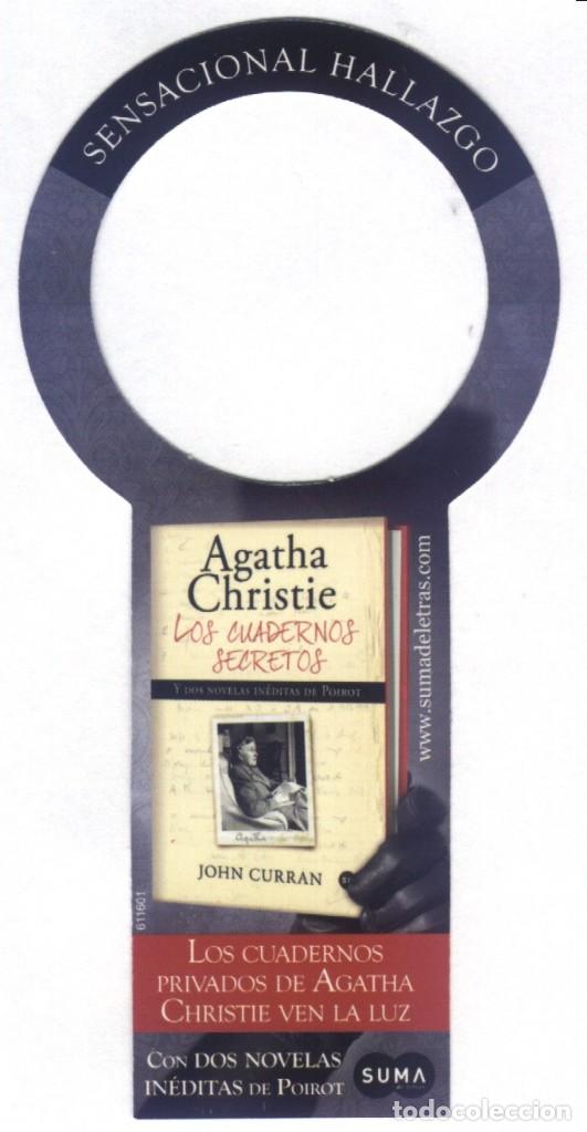 Coleccionismo Marcap&aacute;ginas: A-6653- MARCAP&Aacute;GINAS TROQUELADO. AGATHA CHRISTIE LOS CUADERNOS SECRETOS. JOHN CURRAN. SUMA