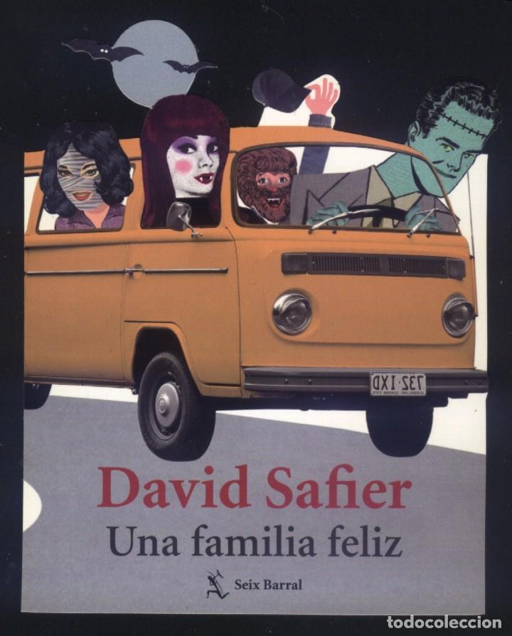 Coleccionismo Marcap&aacute;ginas: A-6654- MARCAP&Aacute;GINAS TROQUELADO. UNA FAMILIA FELIZ. DAVID SAFIER. SEIX BARRAL.