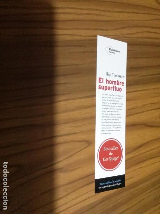 Coleccionismo Marcap&aacute;ginas: MARCAPAGINAS. LITERARIO. EL HOMBRE SUPERFLUO. HIJA TROJANOW. DOBLE CARA. BUEN ESTADO.