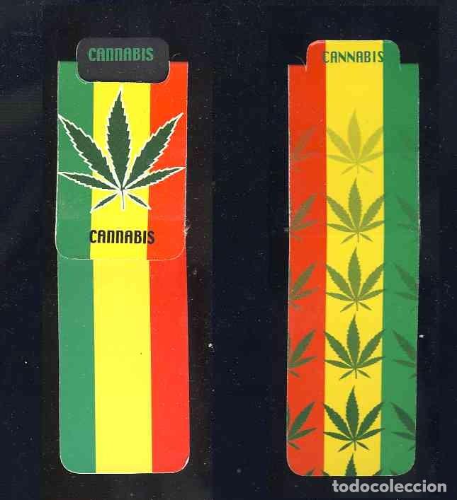 Coleccionismo Marcap&aacute;ginas: Marcapaginas con iman: CANNABIS
