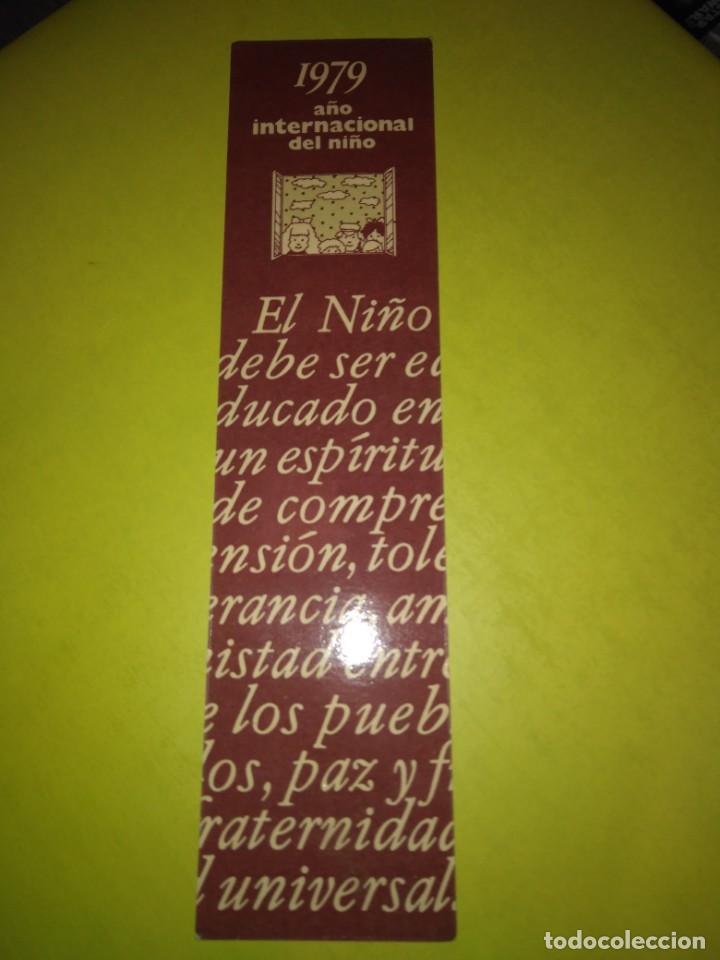 Coleccionismo marcap&aacute;ginas: Marcapaginas calendario 1979. Ediciones SM. - Foto 1