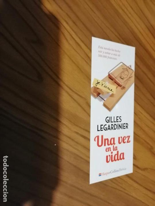 Coleccionismo Marcap&aacute;ginas: MARCAPAGINAS. LITERARIO.GULLES LEGARDINIER. UNA VEZ EN LA VIDA. DOS CARAS SIN USO. RARO