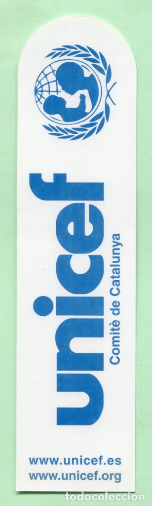 Coleccionismo marcap&aacute;ginas: marcapaginas, punto de libro de unicef - Foto 2