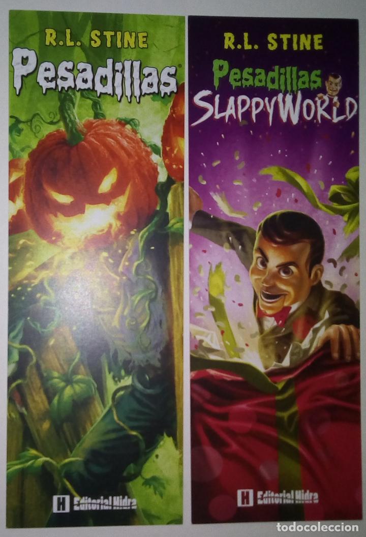 Coleccionismo Marcap&aacute;ginas: MARCAPAGINAS - HIDRA- R.L. STINE - PESADILLAS SLAPPYWORLD-
