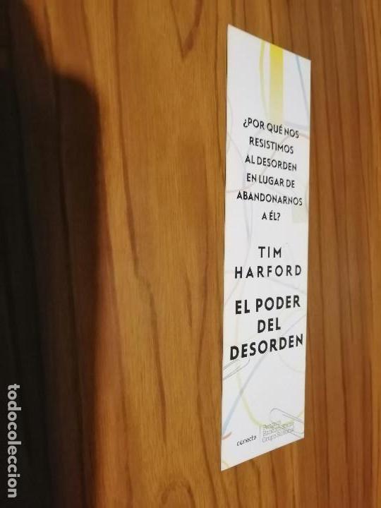 Coleccionismo marcap&aacute;ginas: MARCAPAGINAS. LITERARIO. EL PODER DEL DESORDEN. TIM HARFORD. DOBLE CARA. BUEN ESTADO. RARO