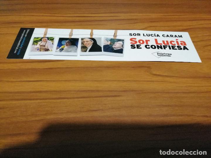 Coleccionismo marcap&aacute;ginas: MARCAPAGINAS. LITERARIO. SOR LUCIA CARM. SOR LUCIA SE CONFIESA. UNA CARA. BUEN ESTADO. RARO