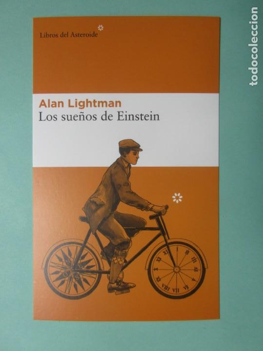 Coleccionismo Marcap&aacute;ginas: Marcapaginas formato postal editorial Libros del Asteroide los sue&ntilde;os de Einstein