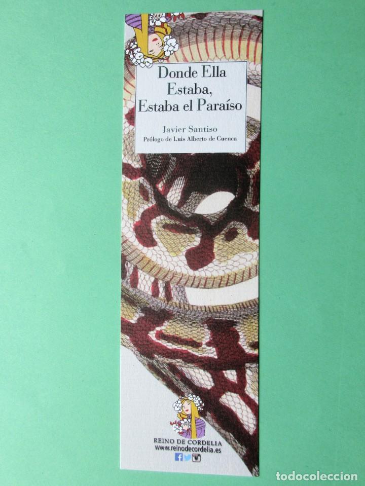Collectables Bookmark: Marcapaginas editorial Reino de Cordelia donde ella estaba estaba el para&iacute;so