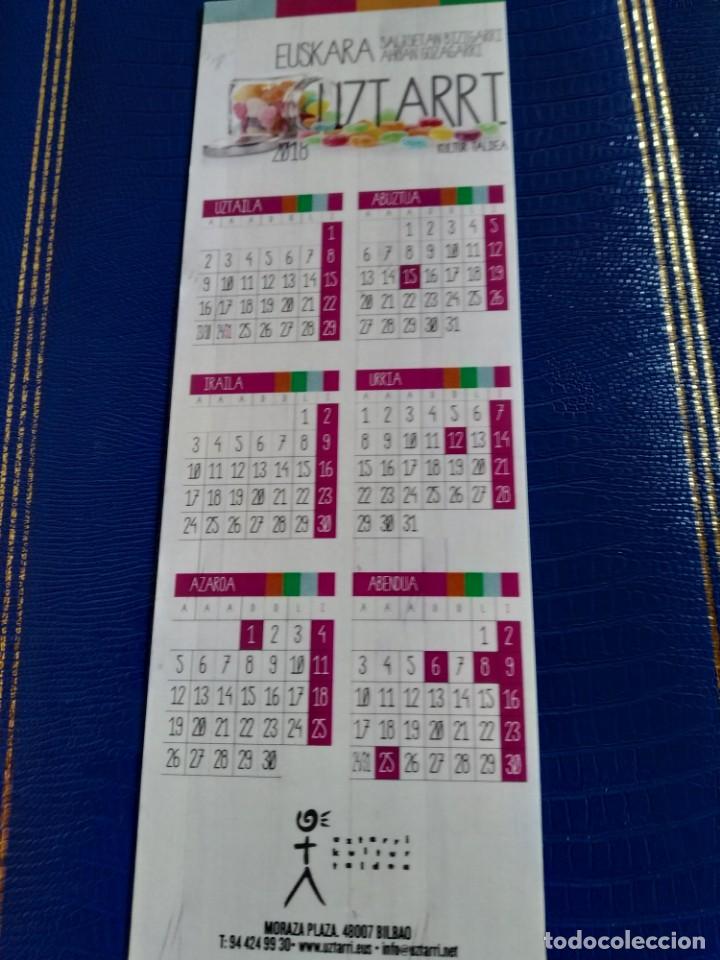 Coleccionismo Marcap&aacute;ginas: Marcapaginas uztarri