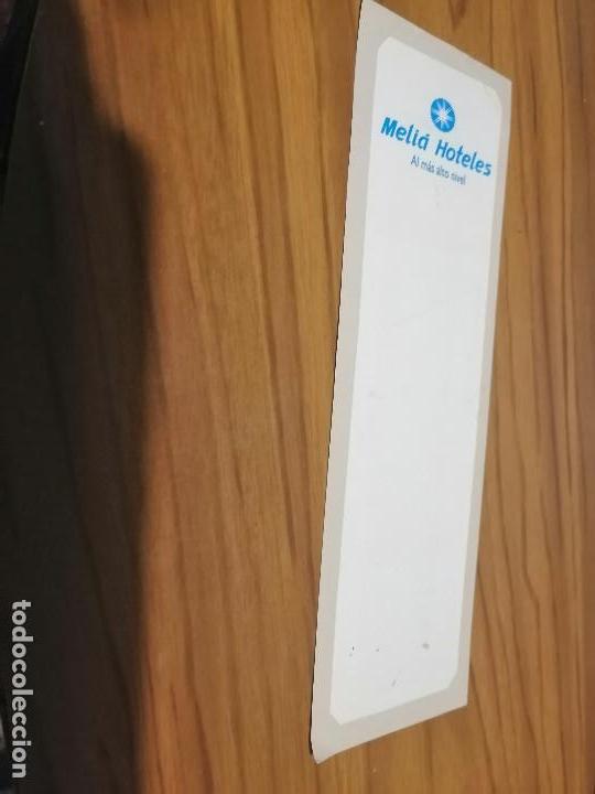 Coleccionismo marcap&aacute;ginas: MARCAPAGINAS. MELIA HOTELES.  BUEN ESTADO. DOBLE CARA. RAR&Iacute;SIMO