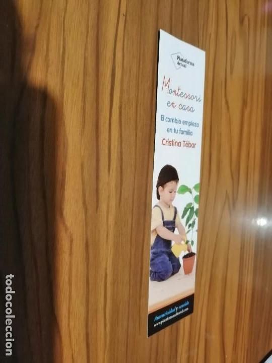 Coleccionismo Marcap&aacute;ginas: MARCAPAGINAS. LITERARIO. MONTESSARI EN CASA. CRISTINA T&Eacute;BAR.  DOBLE CARA. BUEN ESTADO