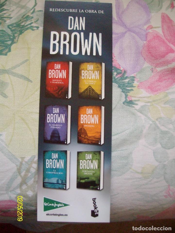 Coleccionismo marcap&aacute;ginas: MARCAPAGINAS ORIGEN DAN BROWN PLANETA - Foto 2