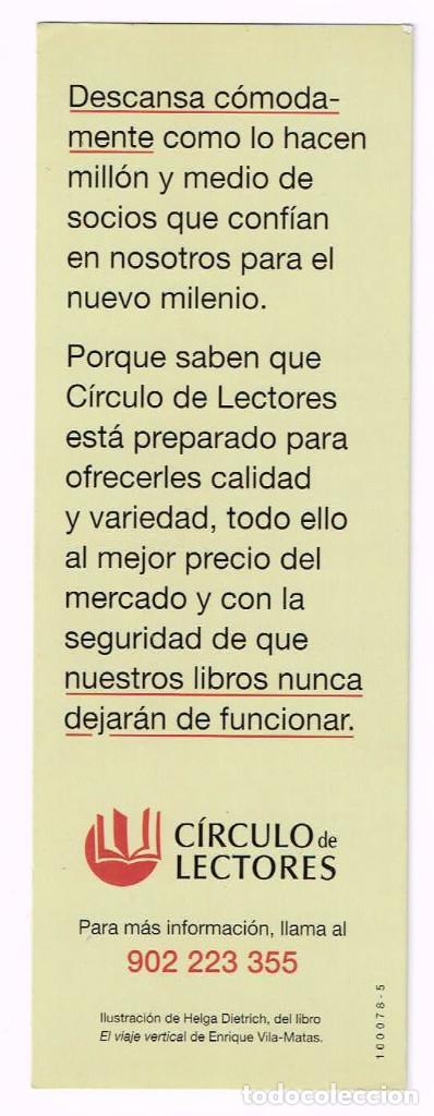 Coleccionismo marcap&aacute;ginas: Marcap&aacute;ginas - Punto de Libro - Circulo de Lectores - Foto 2