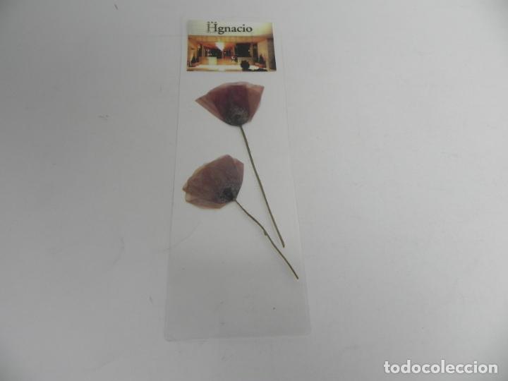 Collectionnisme Marque-pages: MARCAPAGINAS - PUNTO DE LIBRO (FLORES PLASTIFICADAS) PUBLICIDAD HOTEL HIGNACIO