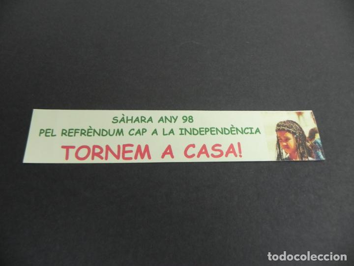 Collectionnisme Marque-pages: MARCAPAGINAS - PUNTO DE LIBRO (S&Agrave;HARA ANY 98 PEL REFR&Egrave;NDUM CAP A LA INDEPEND&Egrave;NCIA)