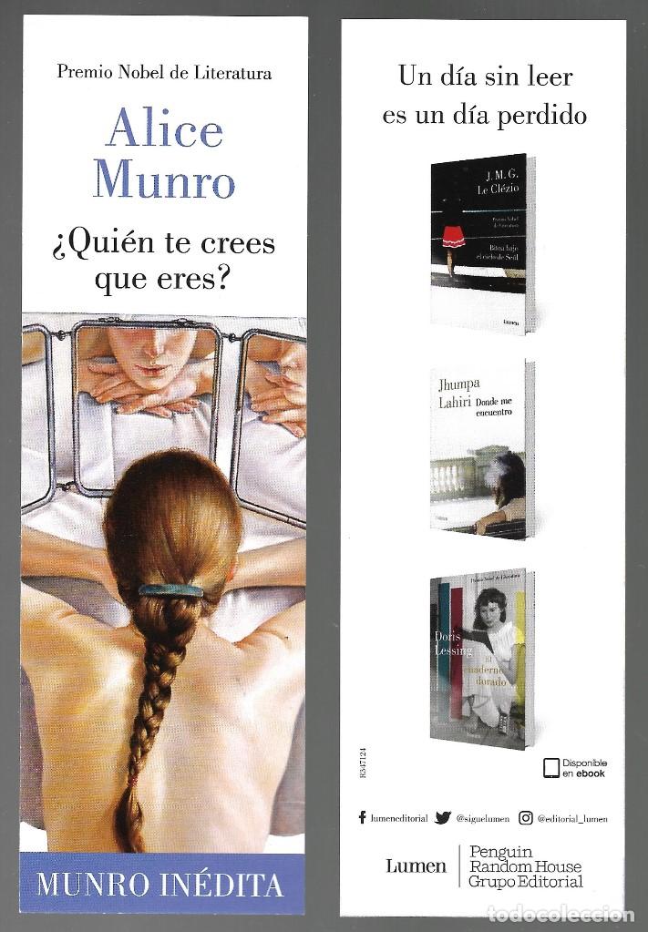 Coleccionismo marcap&aacute;ginas: MARCAPAGINAS, &iquest;QUIEN TE CREES QUE ERES ? DE ALICE MUNRO. LUMEN - Foto 1